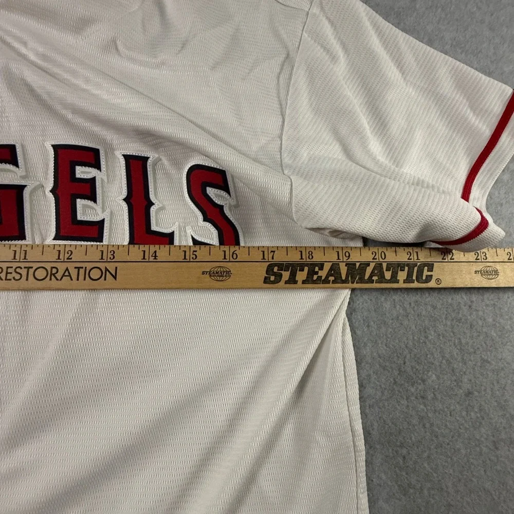Nike Los Angeles Angels Mike Trout 27 Jersey XL 18/20 White MLB Baseball Youth